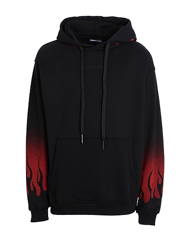 VISION OF SUPER Hoodie Schwarz 100% Baumwolle