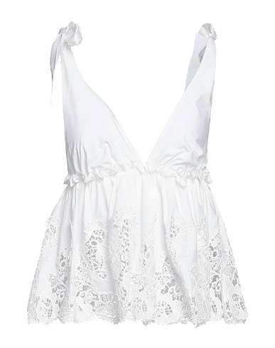 P.A.R.O.S.H. Top Weiß 100% Baumwolle, Polyester