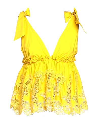 P.A.R.O.S.H. Top Giallo 100% Cotone, Poliestere