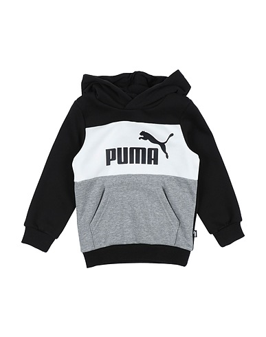 PUMA Sweatshirt ESS+ Colorblock Hoodie FL B
 Schwarz 66% Baumwolle, 34% Polyester, Elastan