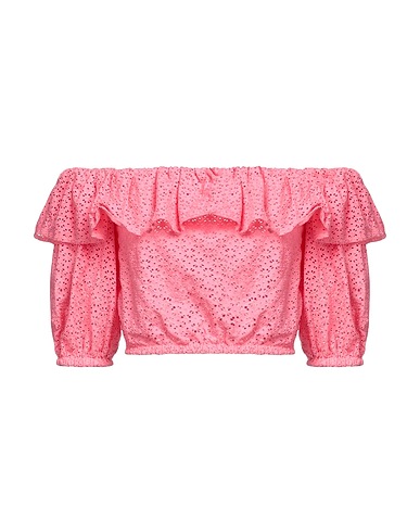 P.A.R.O.S.H. Off-the-shoulder top Pink 100% Cotton
