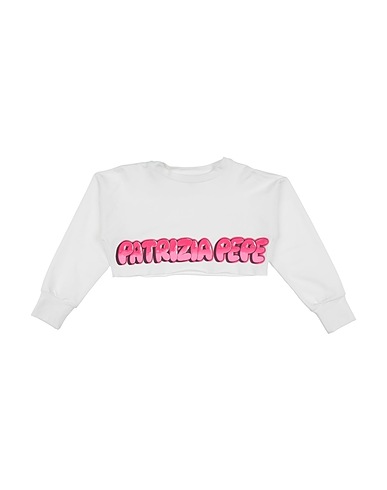 PATRIZIA PEPE Sweatshirt White 95% Cotton, 5% Elastane