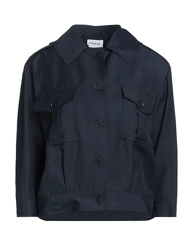 P.A.R.O.S.H. Solid colour shirts & blouses Midnight blue 72% Viscose, 28% Linen