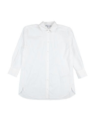 PATRIZIA PEPE Camicie e bluse tinta unita Bianco 97% Cotone, 3% Elastan