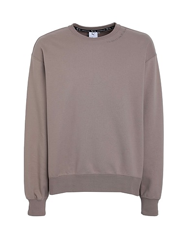 PUMA Sweatshirt PUMA x LAUREN LONDON Crew
 Maulwurfsgrau 74% Baumwolle, 26% Polyester