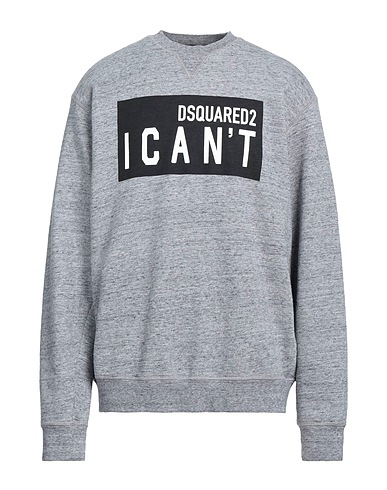 DSQUARED2 Sweatshirt Slate blue 100% Cotton, Elastane