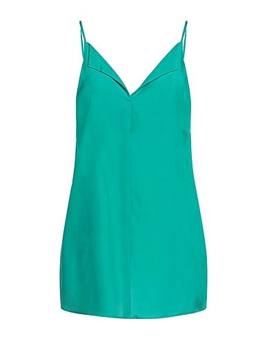 ALYSI Camisole Verde smeraldo 100% Seta