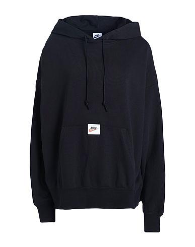 NIKE Hooded track jacket  Nike Sportswear Circa 50 Women's Fleece Hoodie
 Black 61% Cotton, 39% Polyester