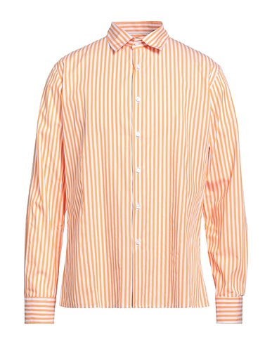 FAMILY FIRST  Milano Striped shirt Orange 100% Cotton