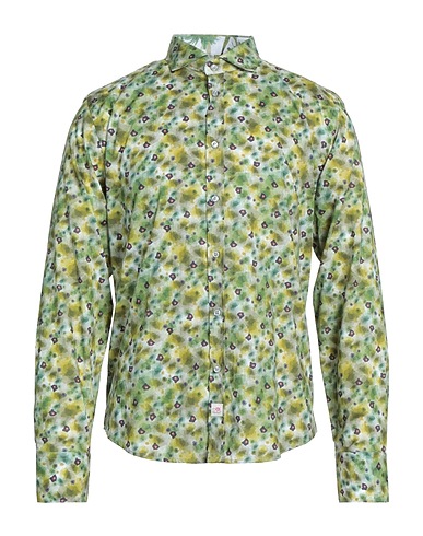 PANAMA Patterned shirt Military green 100% Cotton