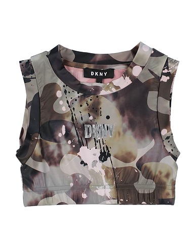 DKNY T-shirt Khaki 85% Polyester, 15% Elastane