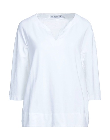 EUROPEAN CULTURE Sweatshirt White 97% Cotton, 3% Elastane