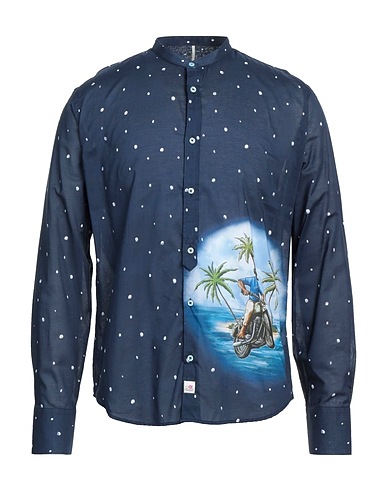 PANAMA Patterned shirt Midnight blue 100% Cotton