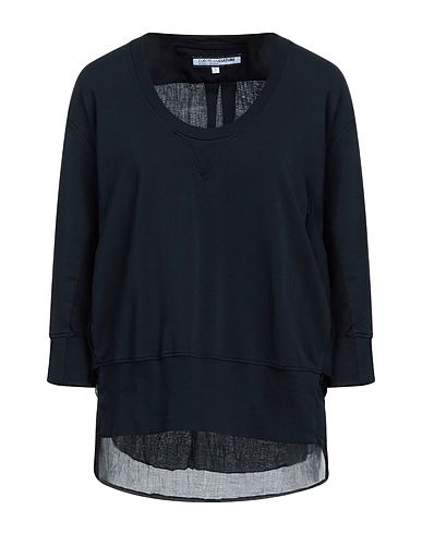 EUROPEAN CULTURE Sweatshirt Midnight blue 98% Cotton, 2% Elastane