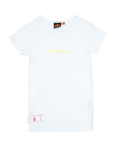 SUNDEK T-shirt Bianco 100% Cotone