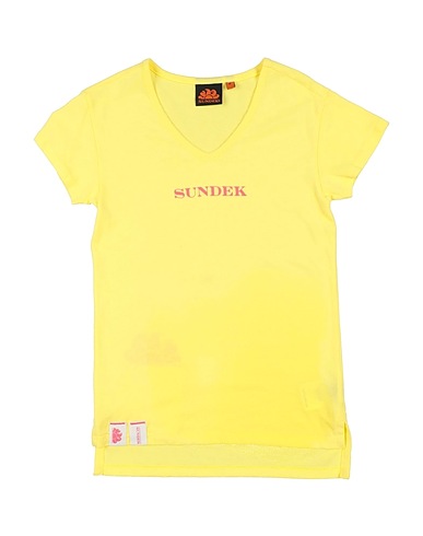 SUNDEK T-shirt Yellow 100% Cotton