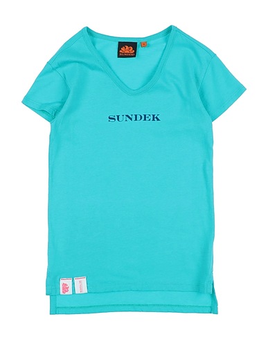 SUNDEK T-shirt Turquoise 100% Cotton