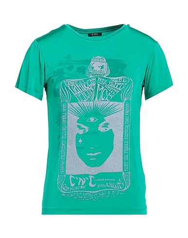 C'N'C' COSTUME NATIONAL T-shirt Dark green 90% Viscose, 10% Elastane
