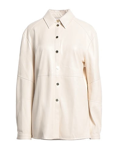 PATRIZIA PEPE Solid colour shirts & blouses Ivory 100% Polyurethane