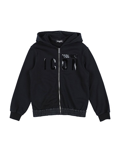 DSQUARED2 Sweatshirt Black 100% Cotton, Polyester, Silicone