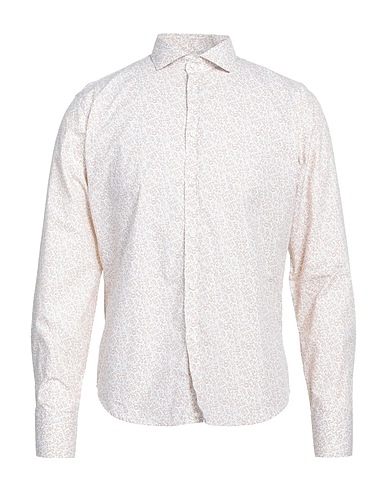 PANAMA Patterned shirt Khaki 100% Cotton