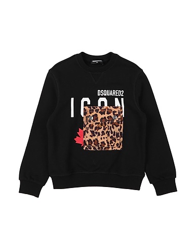 DSQUARED2 Felpa Nero 100% Cotone