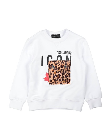 DSQUARED2 Sweatshirt White 100% Cotton, Elastane