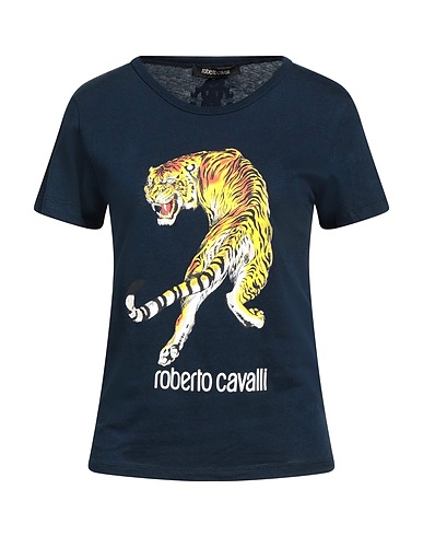 ROBERTO CAVALLI T-shirt Blu notte 100% Cotone