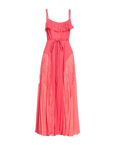 TWINSET Long dress Coral 100% Polyester