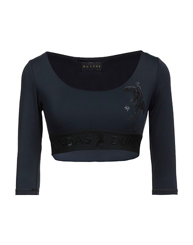 DUNDAS Crop top Black 82% Polyester, 18% Lycra®