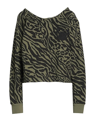 DUNDAS Sweatshirt Military green 100% Cotton