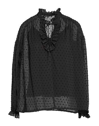 MAJE Top Black 100% Polyester, Viscose, Elastane