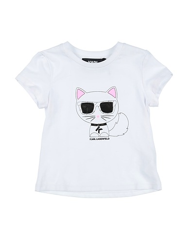 KARL LAGERFELD T-shirt White 57% Cotton, 37% Modal, 6% Elastane
