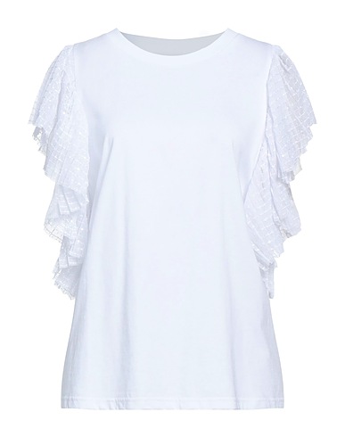 TWINSET T-Shirt Weiß 100% Baumwolle