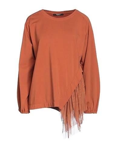 SISTE'S Sweatshirt Brown 100% Cotton, Nylon