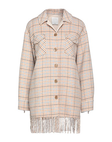 SANDRO Camicie  e bluse fantasia Beige 80% Lana, 20% Poliammide