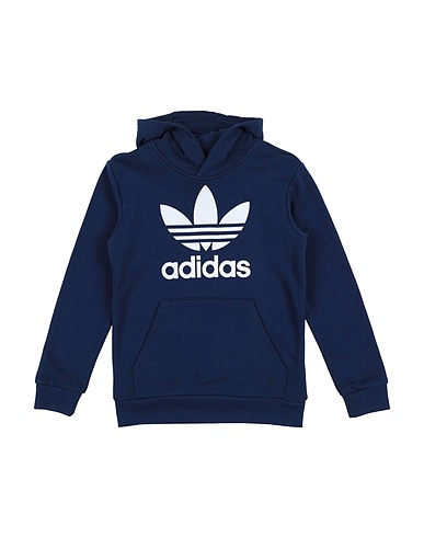 ADIDAS ORIGINALS Sweatshirt TREFOIL HOODIE  Midnight blue 70% Cotton, 30% Recycled polyester, Elastane