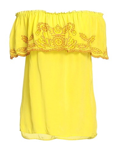 PINKO Top Lime green 100% Viscose