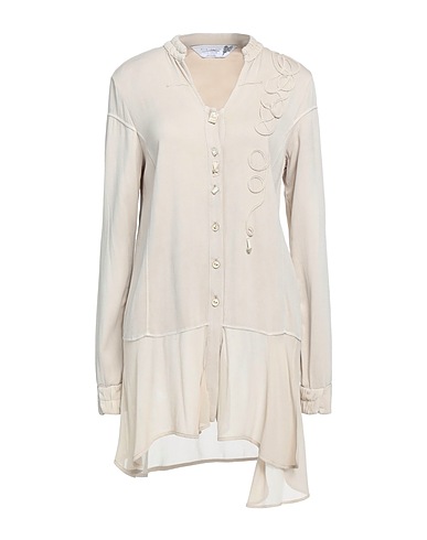 ELISA CAVALETTI by DANIELA DALLAVALLE Solid colour shirts & blouses Beige 95% Viscose, 5% Elastane