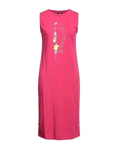 CAVALLI CLASS Midi dress Garnet 100% Cotton