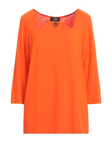 CLIPS T-shirt Orange 95% Viscose, 5% Elastane