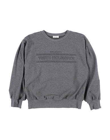 BRUNELLO CUCINELLI Sweatshirt Blei 79% Baumwolle, 18% Polyamid, 3% Elastan, Messing