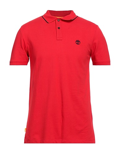 TIMBERLAND Μπλουζάκι Polo Κόκκινο 100% Οργανικό βαμβάκι