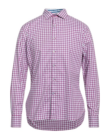 ROBERT GRAHAM Checked shirt Mauve 100% Cotton