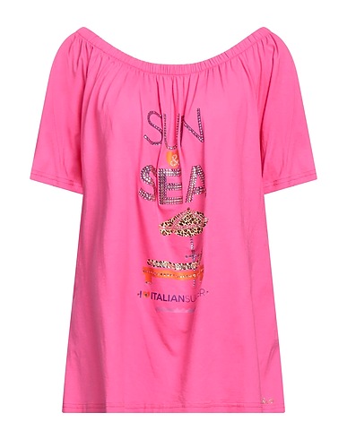 EAN 13 T-shirt Fuchsia 94% Cotton, 6% Elastane