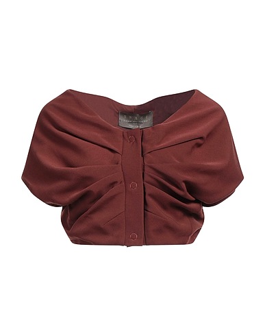 SIMONA CORSELLINI Top Chocolate brown 52% Polyester, 43% Virgin Wool, 5% Lycra®