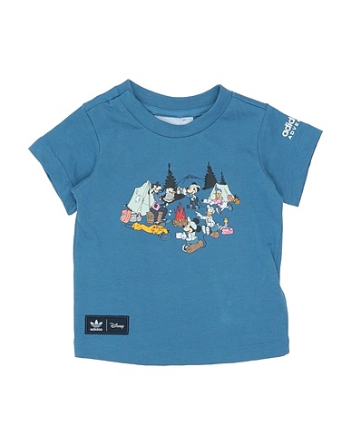 ADIDAS ORIGINALS T-shirt TEE
 Μπλε παστέλ 100% Βαμβάκι
