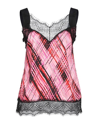 NENETTE Top Pink 100% Polyester, Polyamide