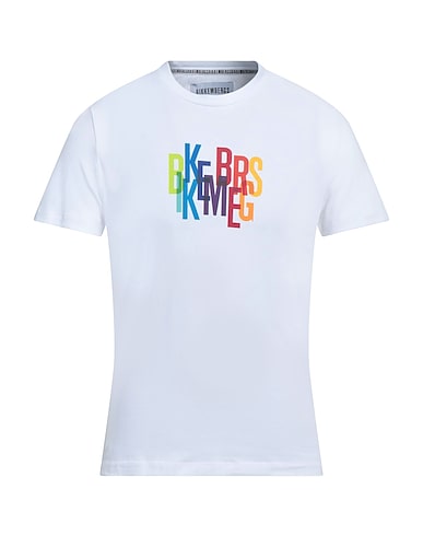 BIKKEMBERGS T-shirt White 95% Cotton, 5% Elastane