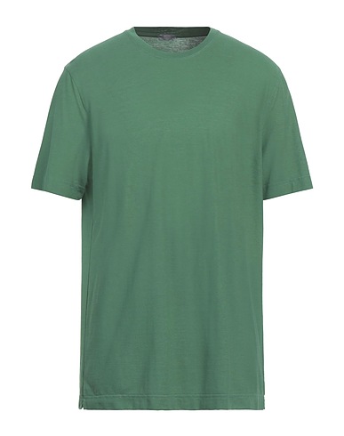 ZANONE Basic T-shirt BY SLOWEAR Green 100% Cotton